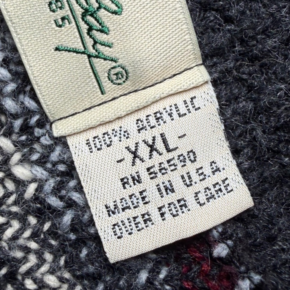 Vintage Resiste Bay Mens Size XXL Fair Isle Nordic Sweater Made USA Heavy Knit - Picture 5 of 12